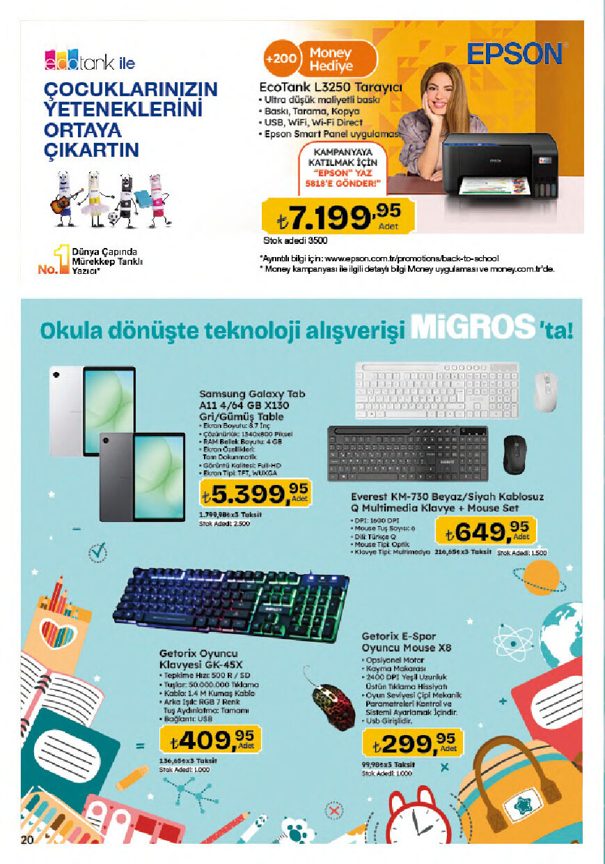 5M Migroskop Dijital 20 Ağustos - 09 Eylül Aktüel Kataloğu - Sayfa 143