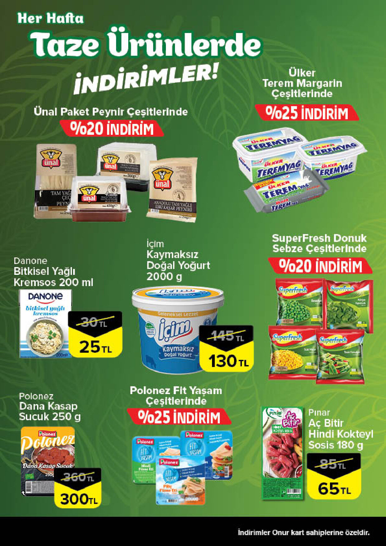 Onur Market 20 Ağustos - 26 Ağustos Bursa Taze Ürünlerde İndirimler - Sayfa 3