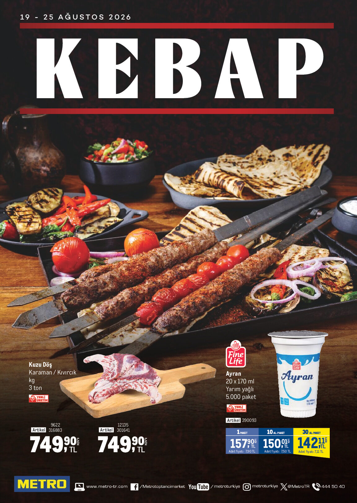 Metro 19 Ağustos - 25 Ağustos Kebap Kataloğu - Sayfa 1