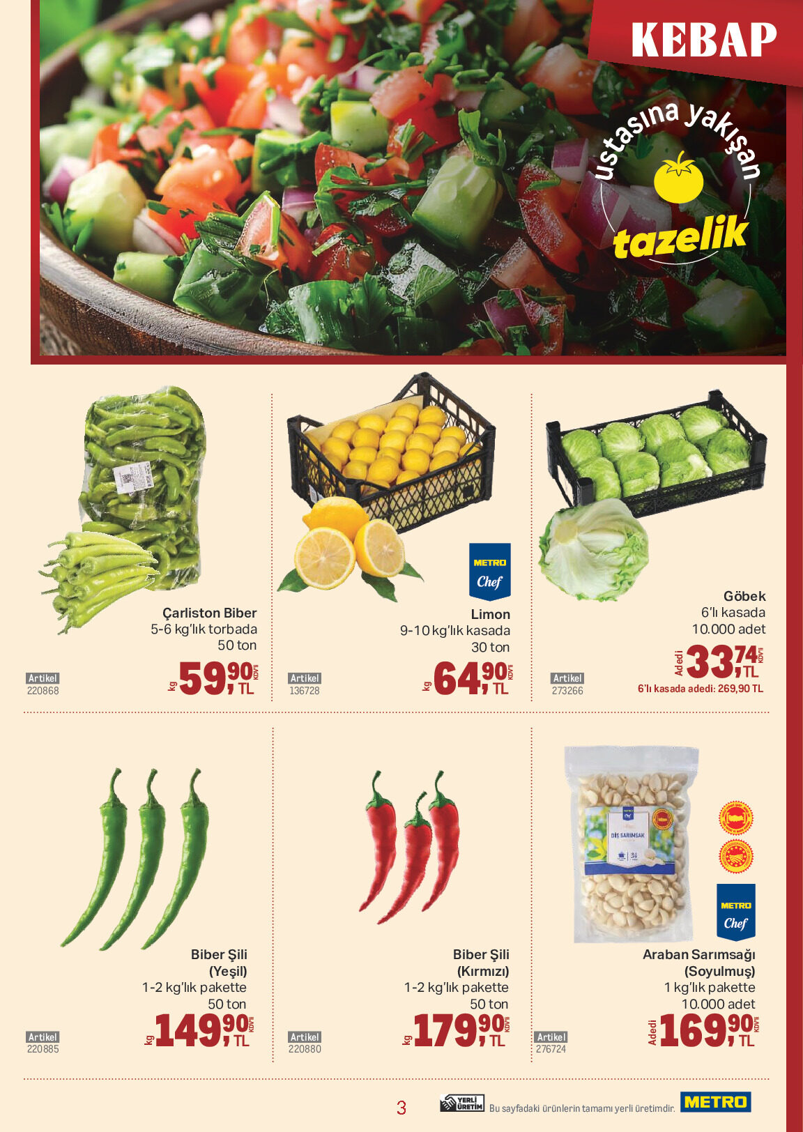 Metro 19 Ağustos - 25 Ağustos Kebap Kataloğu - Sayfa 3