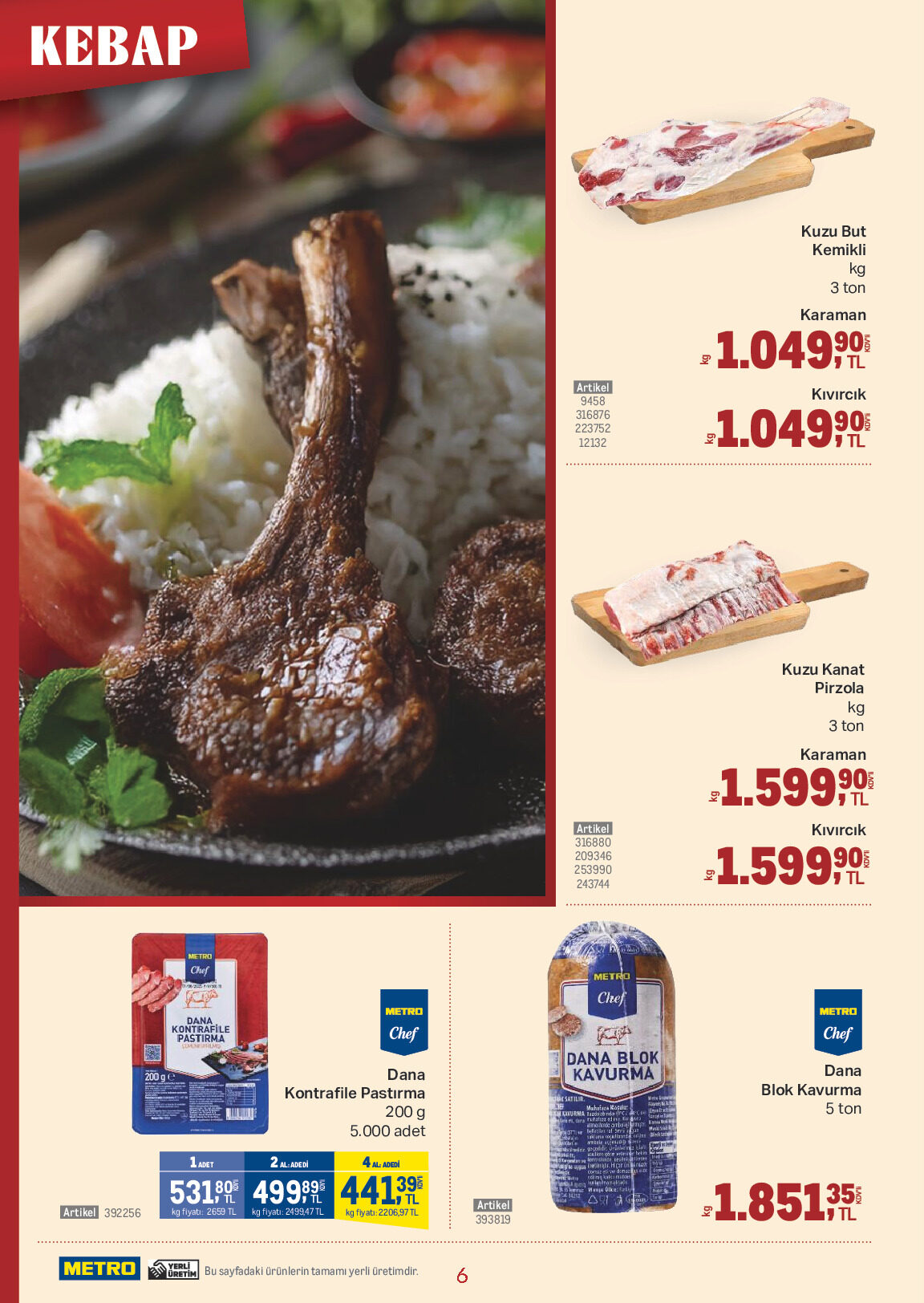 Metro 19 Ağustos - 25 Ağustos Kebap Kataloğu - Sayfa 6
