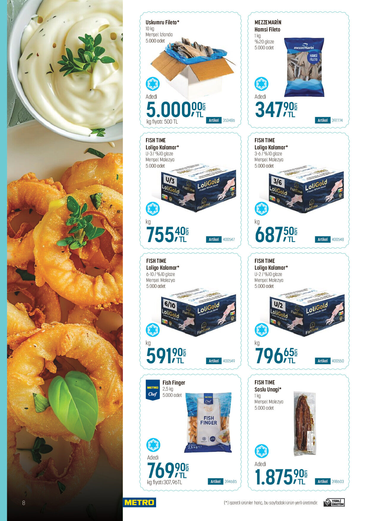 Metro 19 Ağustos - 25 Ağustos Balık Restoranları Kataloğu - Sayfa 8