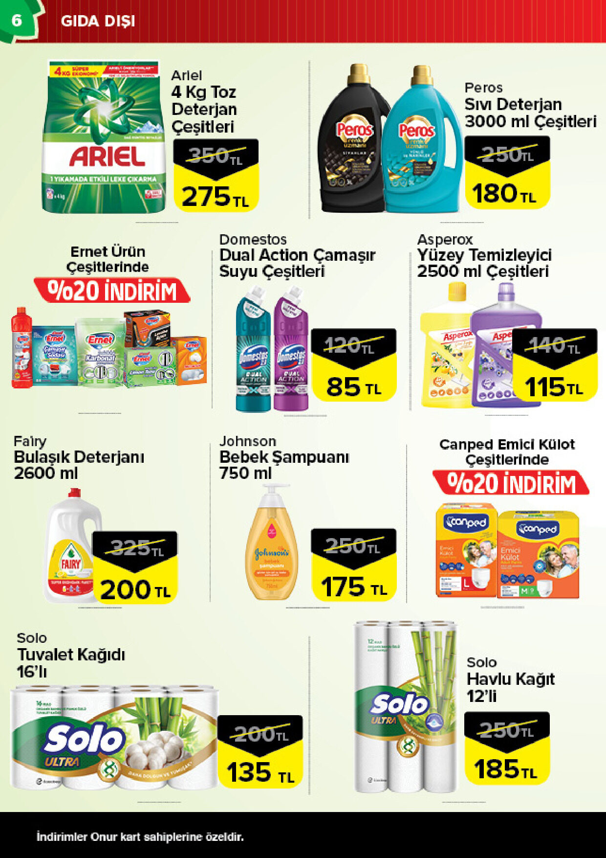 Onur Market 25 Ağustos - 07 Eylül Bursa Genel İnsert - Sayfa 6