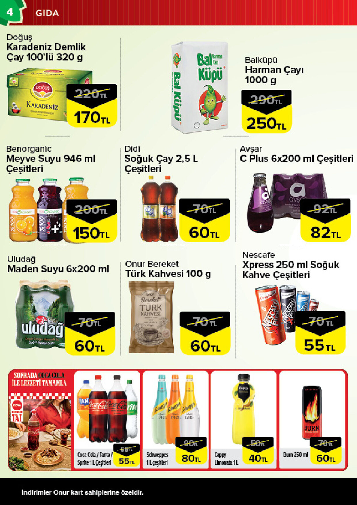 Onur Market 25 Ağustos - 07 Eylül Trakya Genel İnsert - Sayfa 4