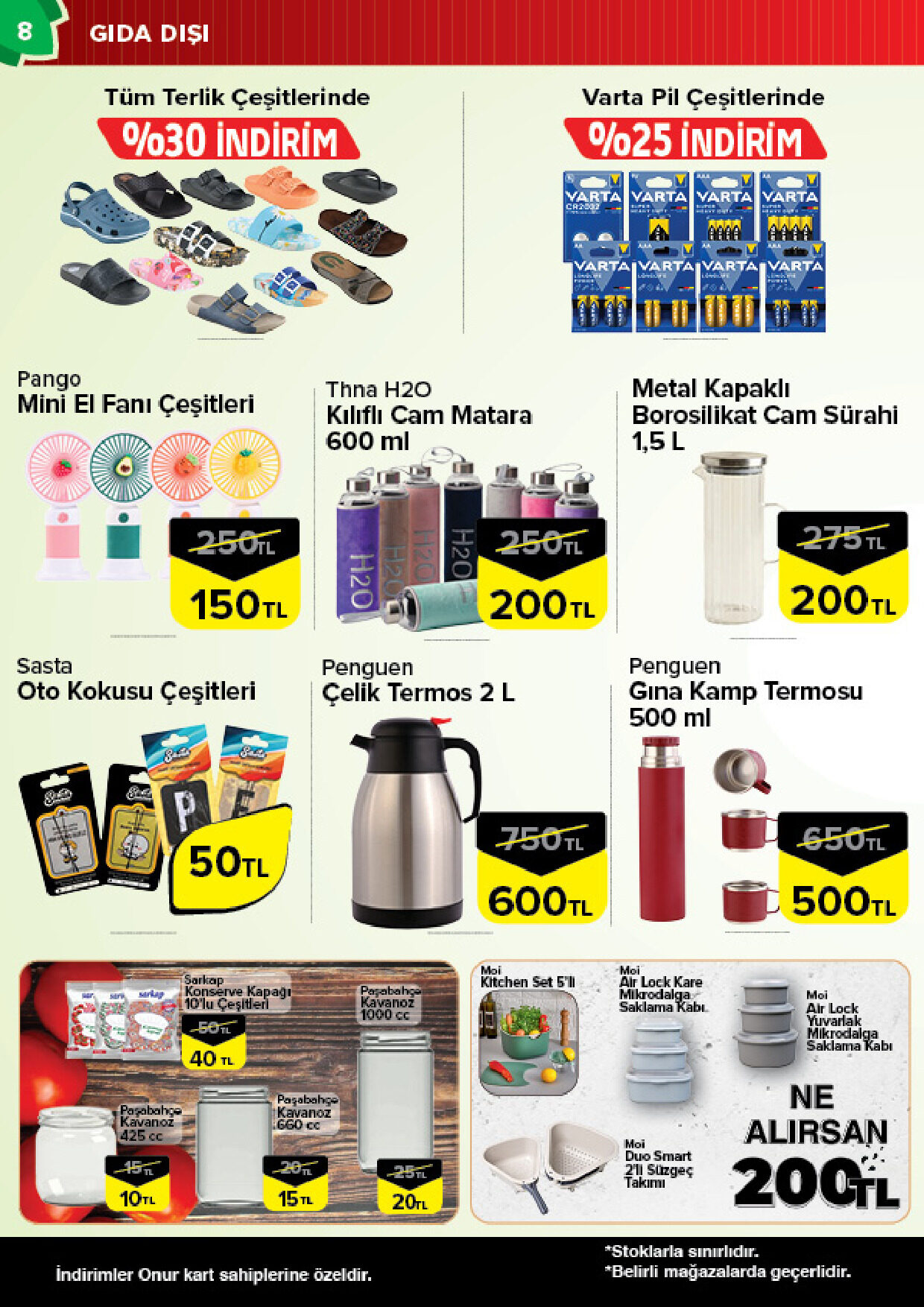 Onur Market 25 Ağustos - 07 Eylül Trakya Genel İnsert - Sayfa 8