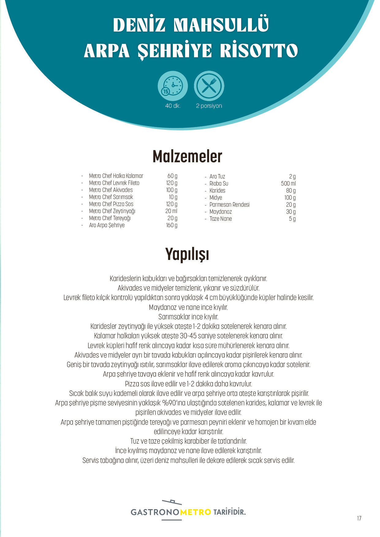 Metro 26 Ağustos - 01 Eylül Balık Restoranları Kataloğu - Sayfa 17