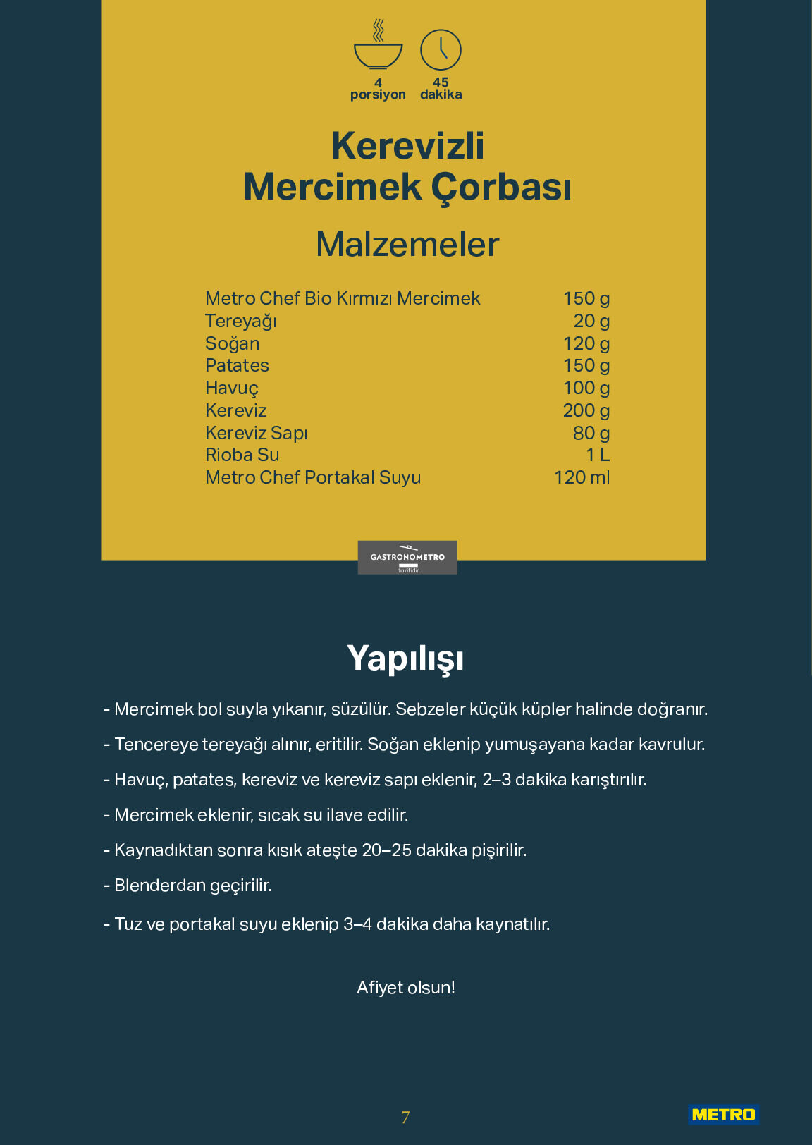 Metro 26 Ağustos - 01 Eylül Kurum ve İşletme Mutfakları - Sayfa 7