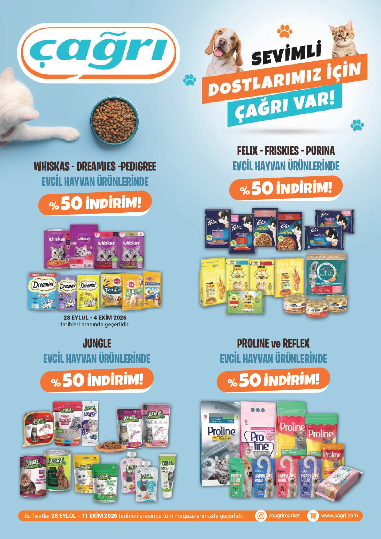 Çağrı Market 28 Eylül - 11 Ekim Evcil Hayvan Kataloğu - Sayfa 1