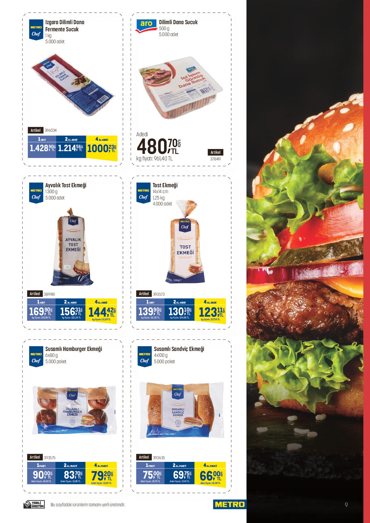 Metro 30 Eylül - 06 Ekim Fast Food Kataloğu - Sayfa 9