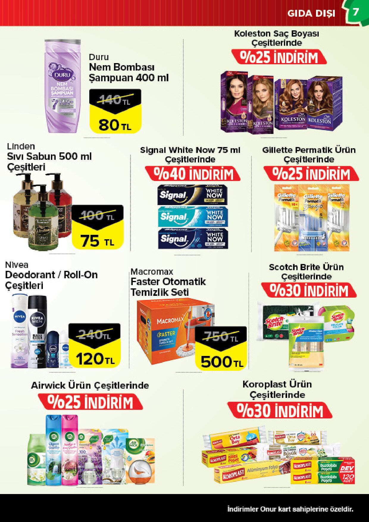 Onur Market 29 Eylül - 12 Ekim Trakya Genel İnsert - Sayfa 7