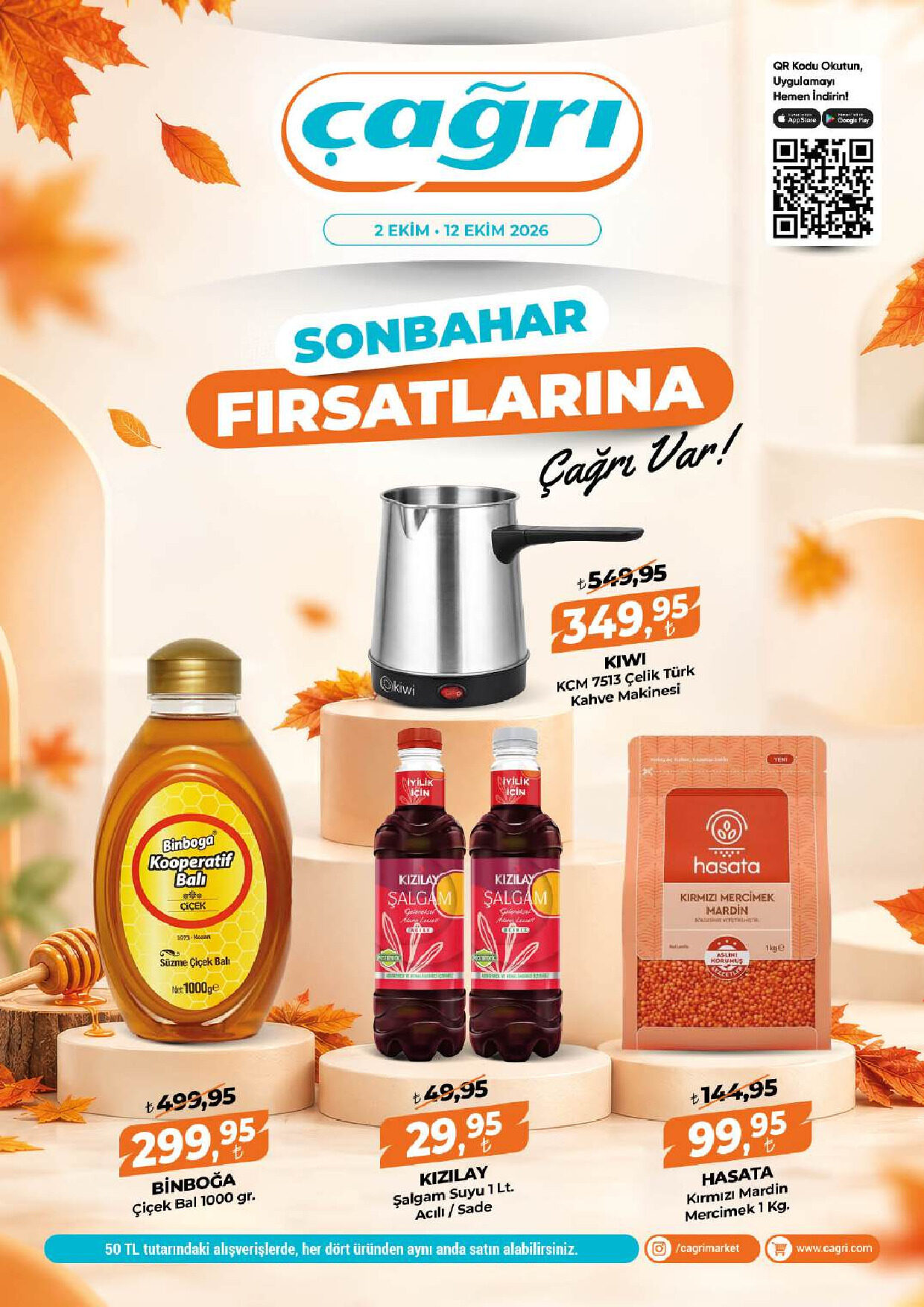 Çağrı Market 02 Ekim - 12 Ekim Aktüel Katalog - Sayfa 1