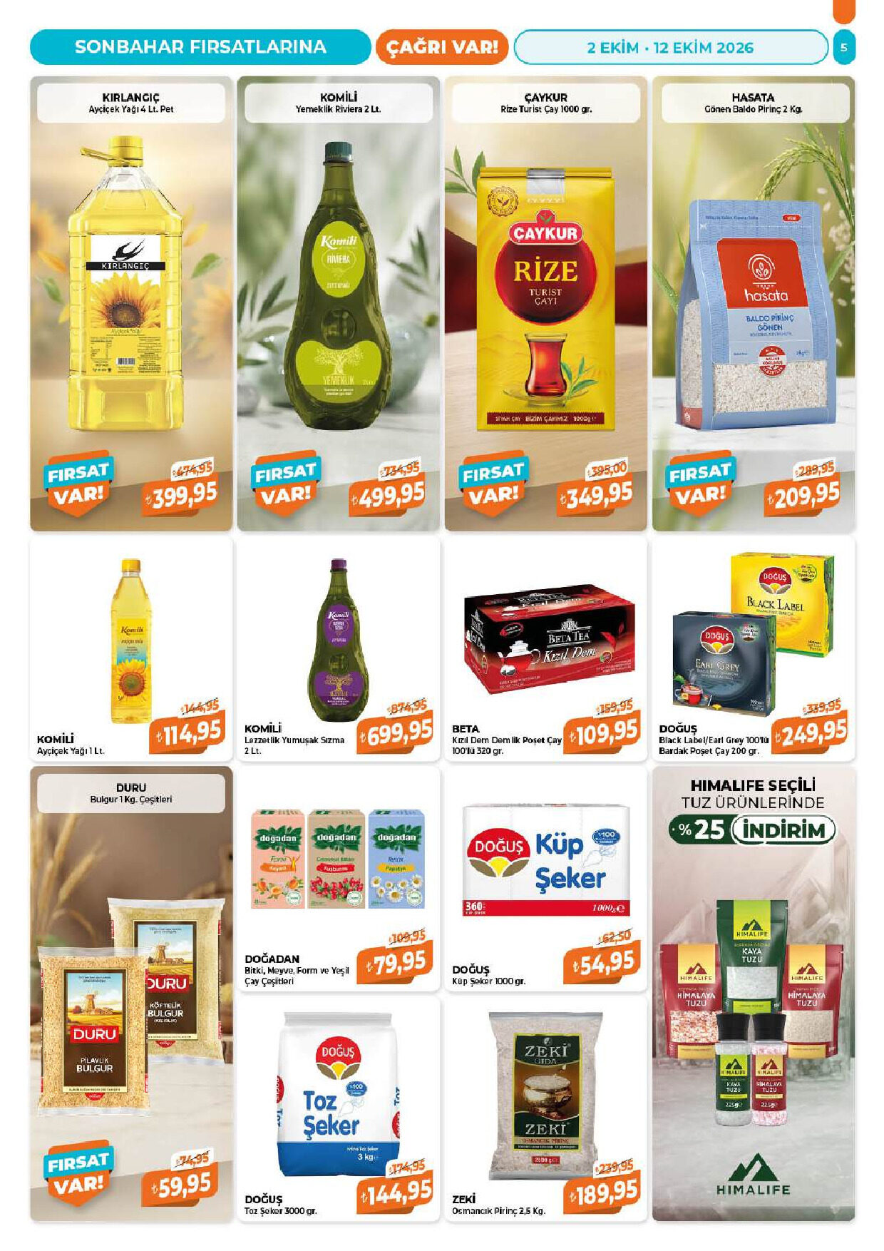Çağrı Market 02 Ekim - 12 Ekim Aktüel Katalog - Sayfa 5