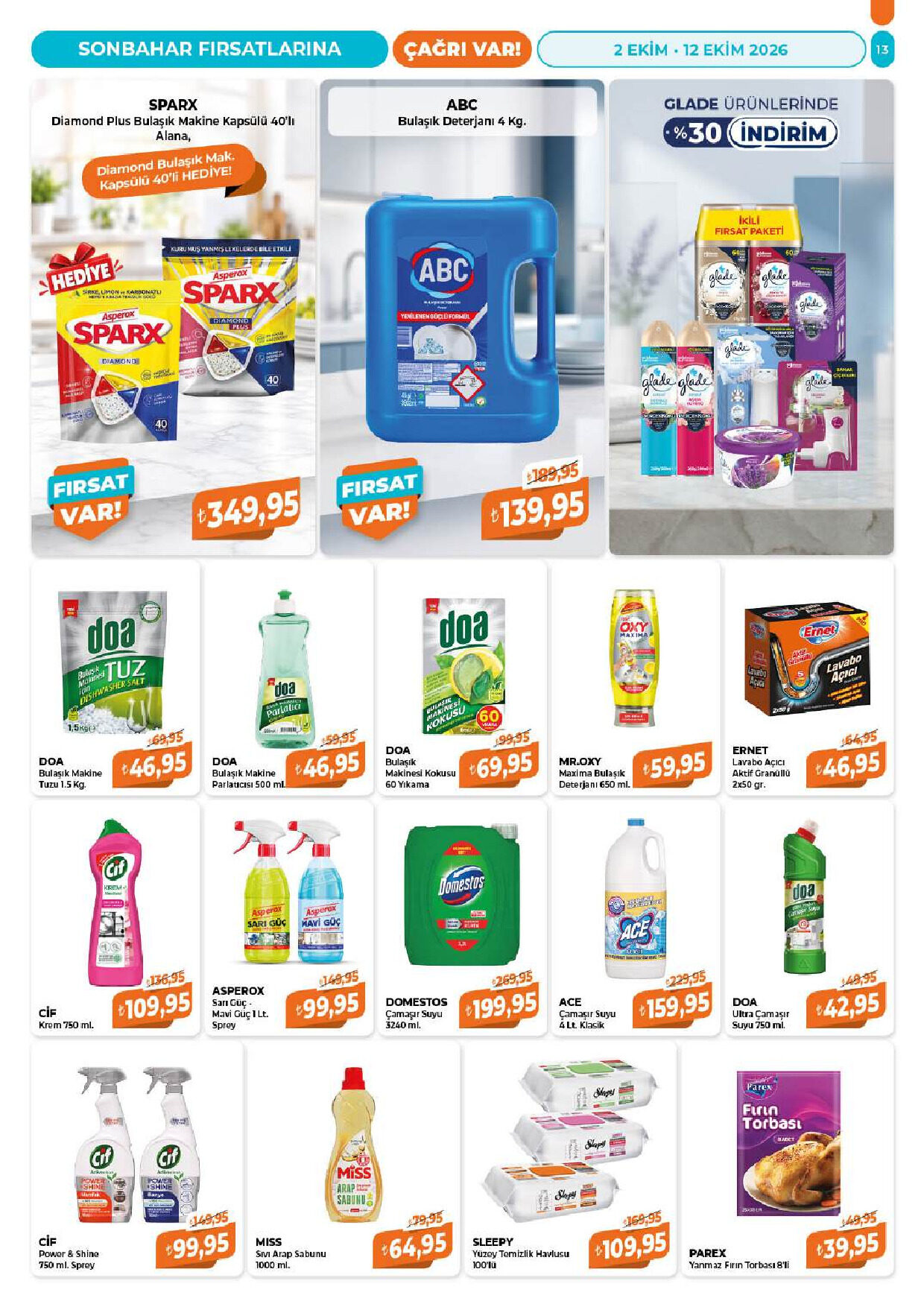 Çağrı Market 02 Ekim - 12 Ekim Aktüel Katalog - Sayfa 13