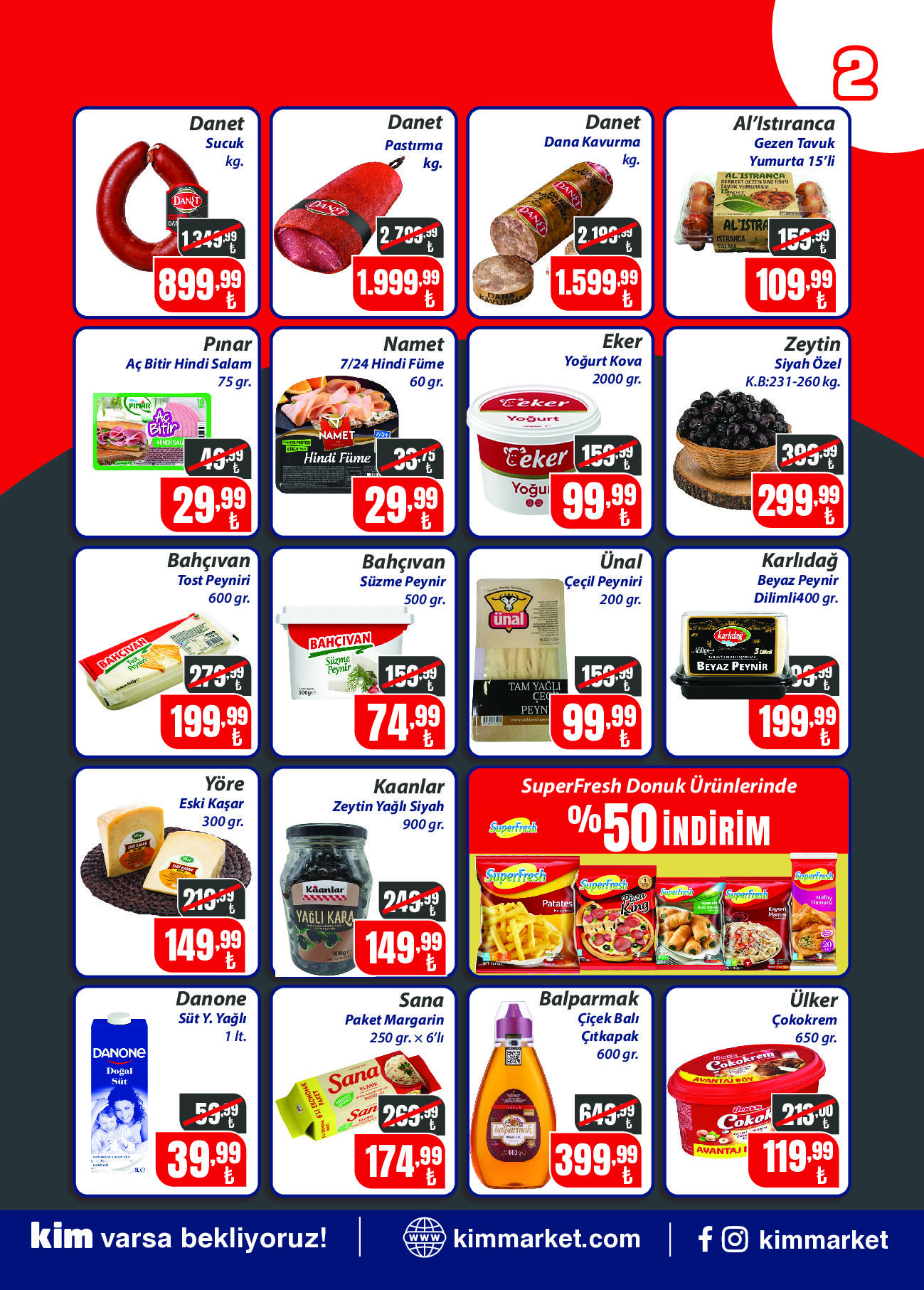 Kim Market 01 Ekim - 06 Ekim Pazariçi Şube Özel İnsert - Sayfa 2