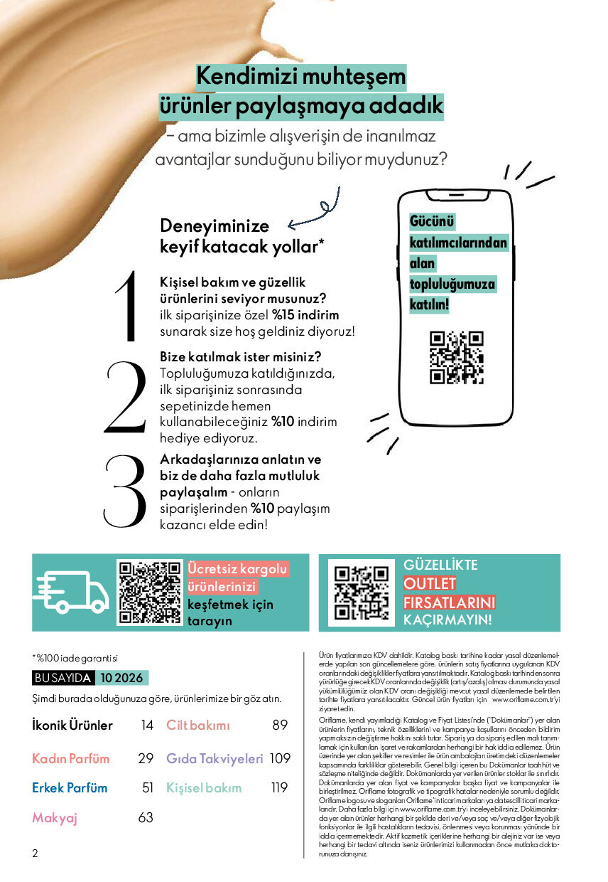 Oriflame 01 Ekim - 31 Ekim Online Katalog - Sayfa 2
