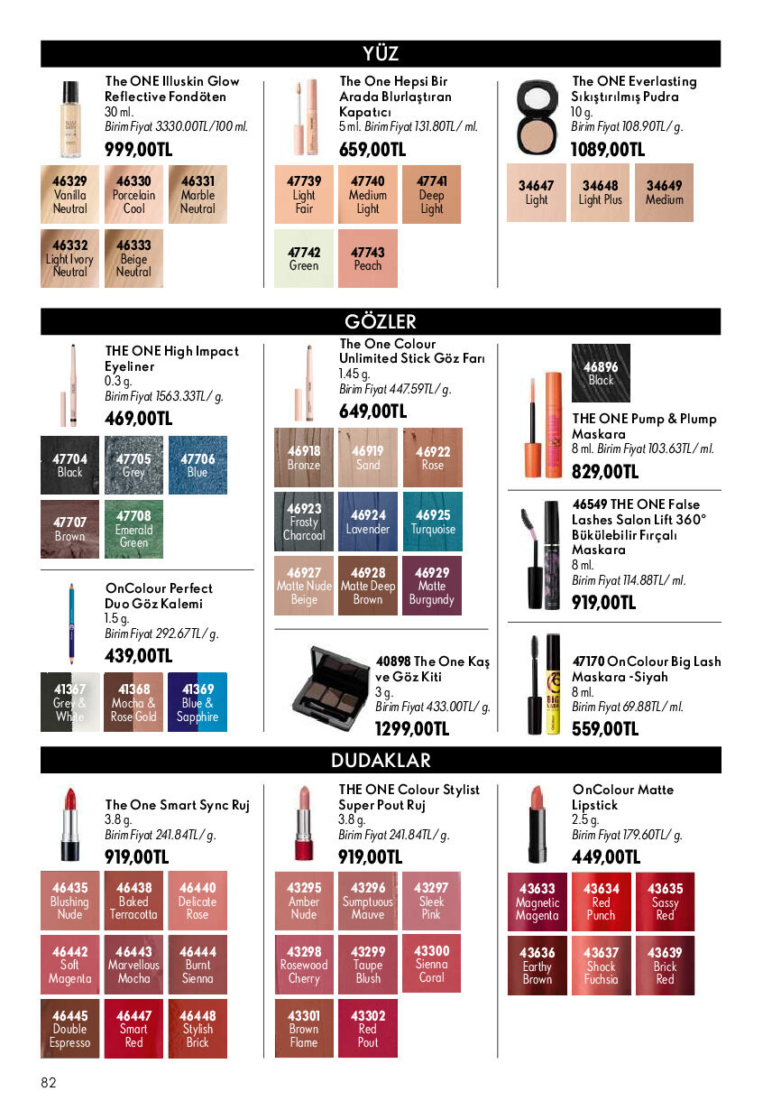 Oriflame 01 Ekim - 31 Ekim Online Katalog - Sayfa 82
