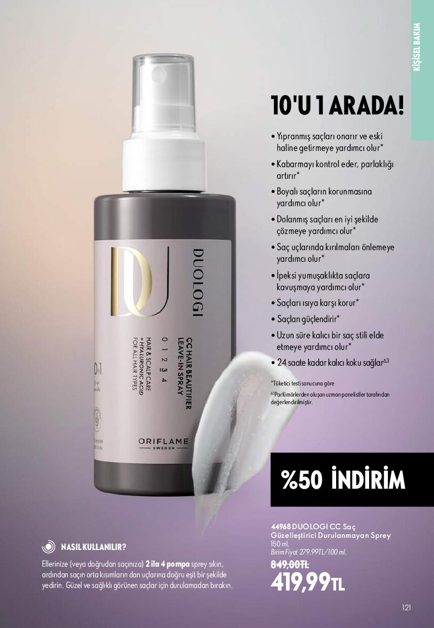 Oriflame 01 Ekim - 31 Ekim Online Katalog - Sayfa 121