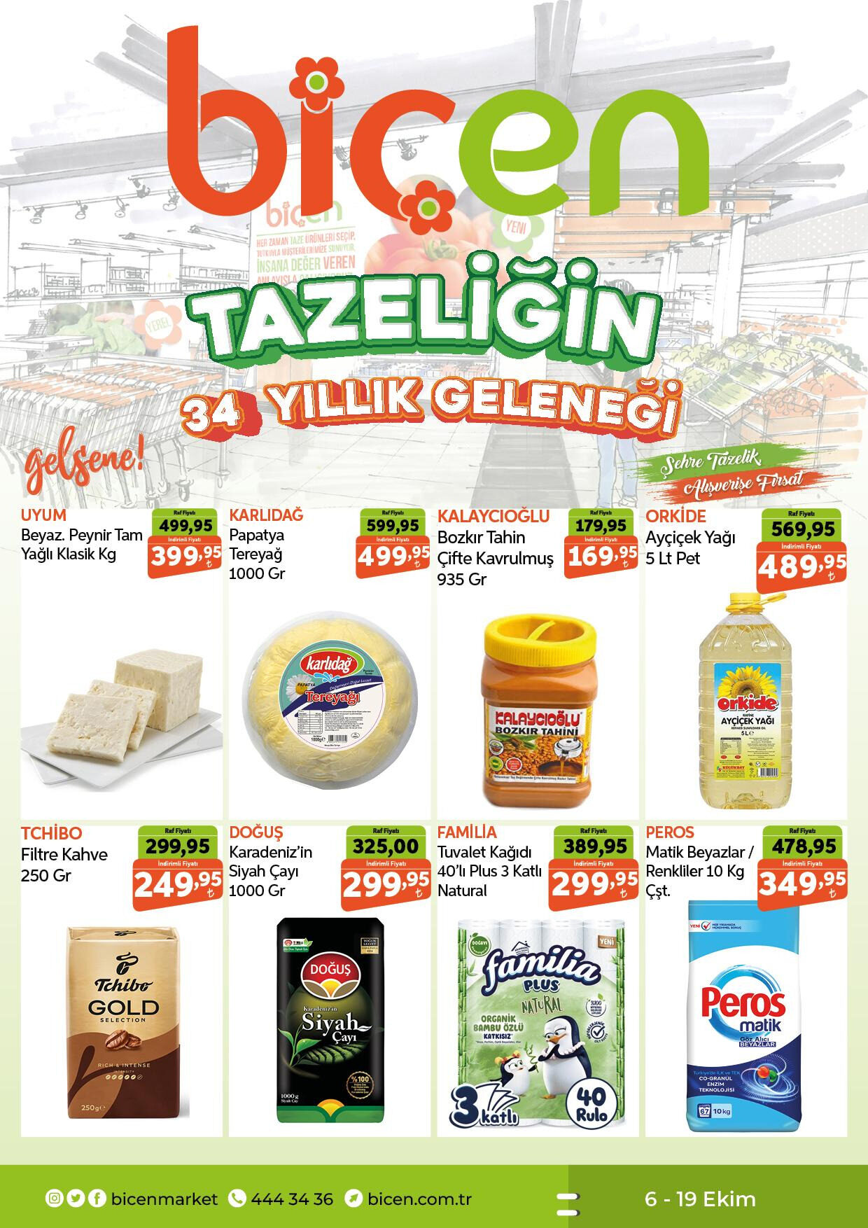Biçen Market 06 Ekim - 19 Ekim Aktüel Kataloğu - Sayfa 1