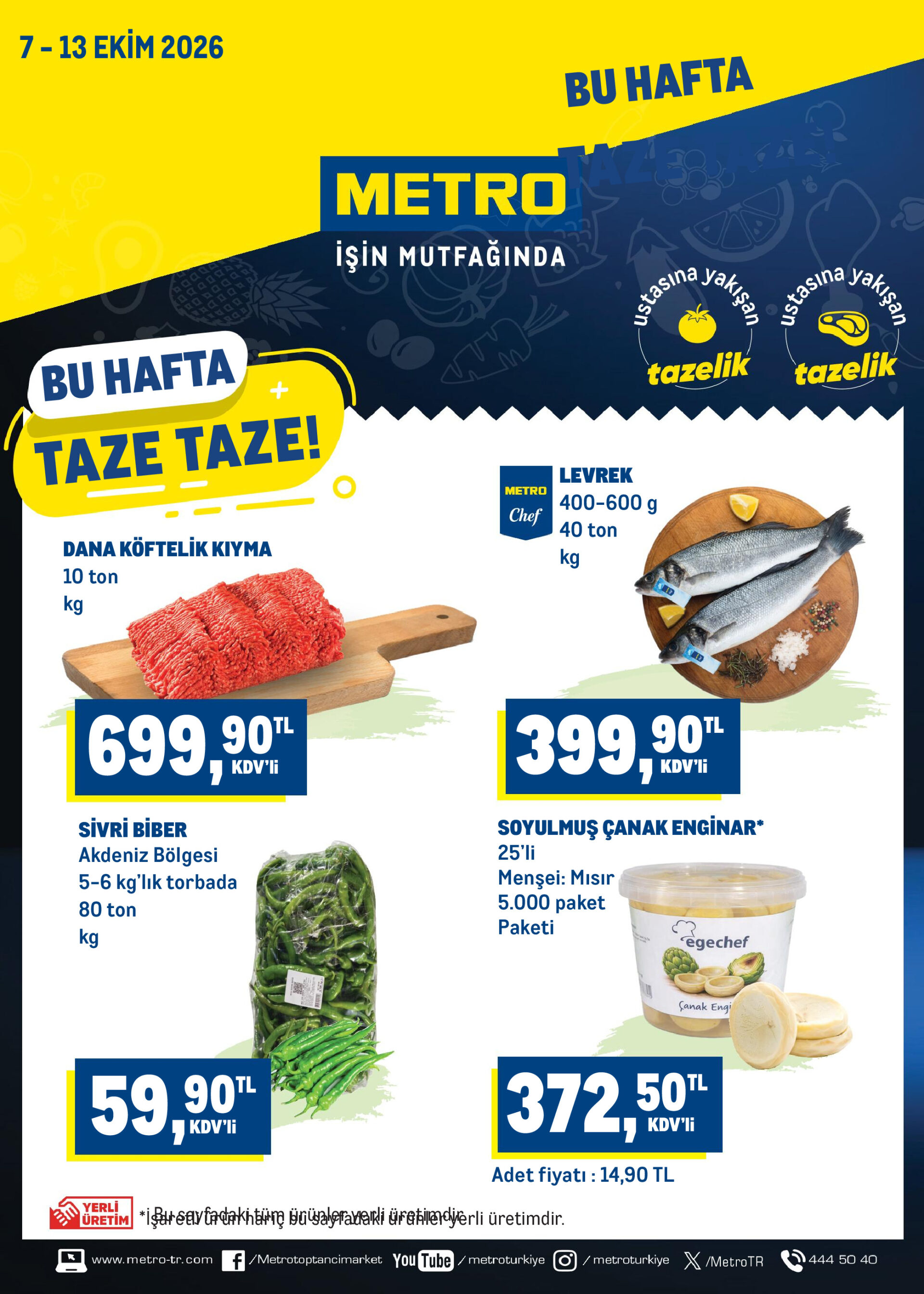 Metro 07 Ekim - 13 Ekim Taze Ürünler Kataloğu - Sayfa 1