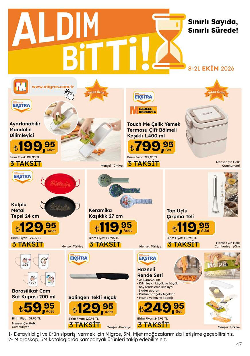 5M Migroskop Dijital 08 Ekim - 21 Ekim Aktüel Kataloğu - Sayfa 147