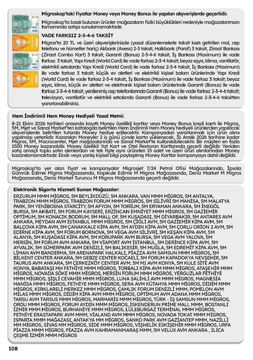 Migroskop Dijital 08 Ekim - 21 Ekim Aktüel Kataloğu - Sayfa 108