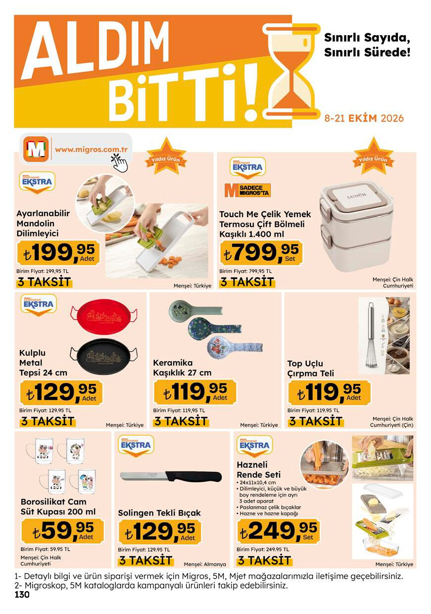 Migroskop Dijital 08 Ekim - 21 Ekim Aktüel Kataloğu - Sayfa 130