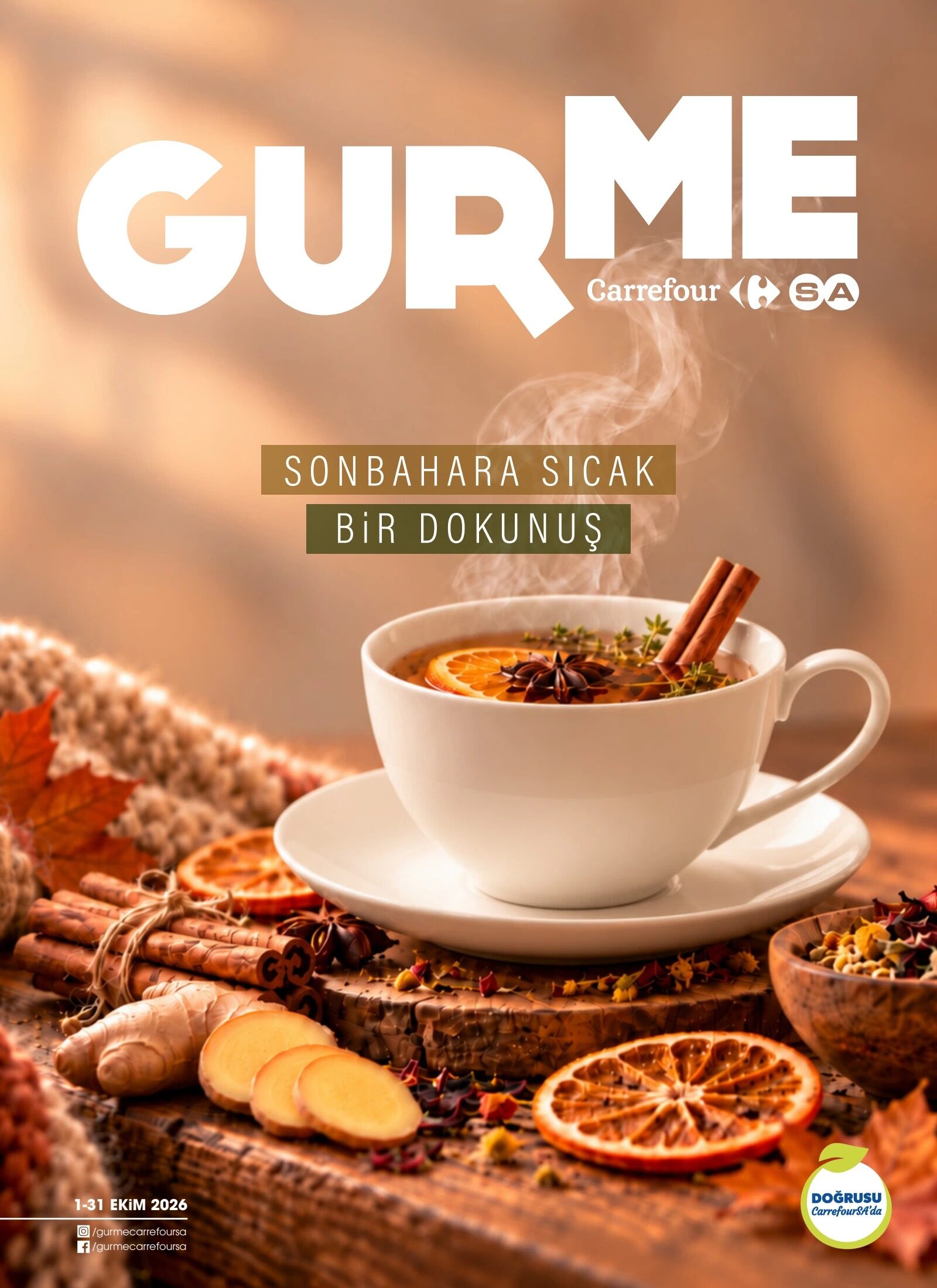 CarrefourSA Gurme 01 Ekim - 31 Ekim Aktüel Kataloğu