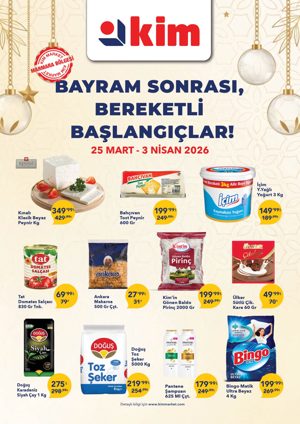 Kim Market - 25 Mart - 3 Nısan Marmara Insert