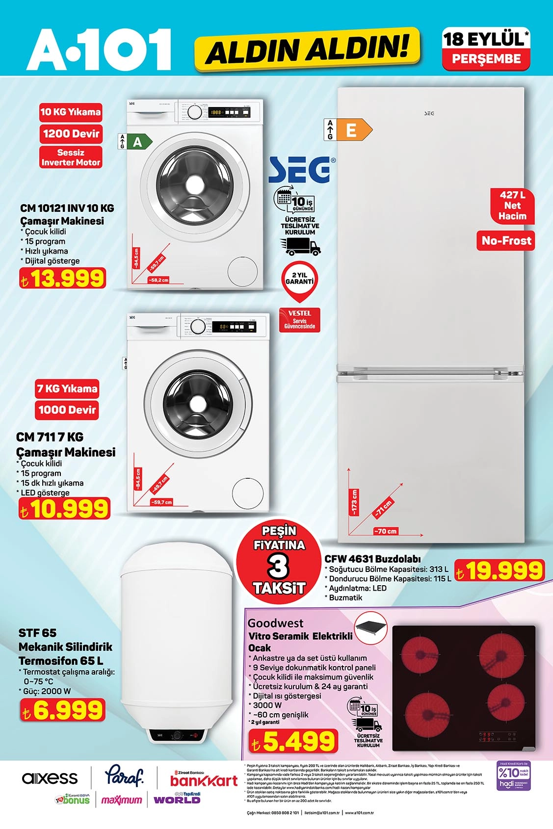 A101  - 18 Eylül'den İtibaren Aldın Aldın Kataloğu