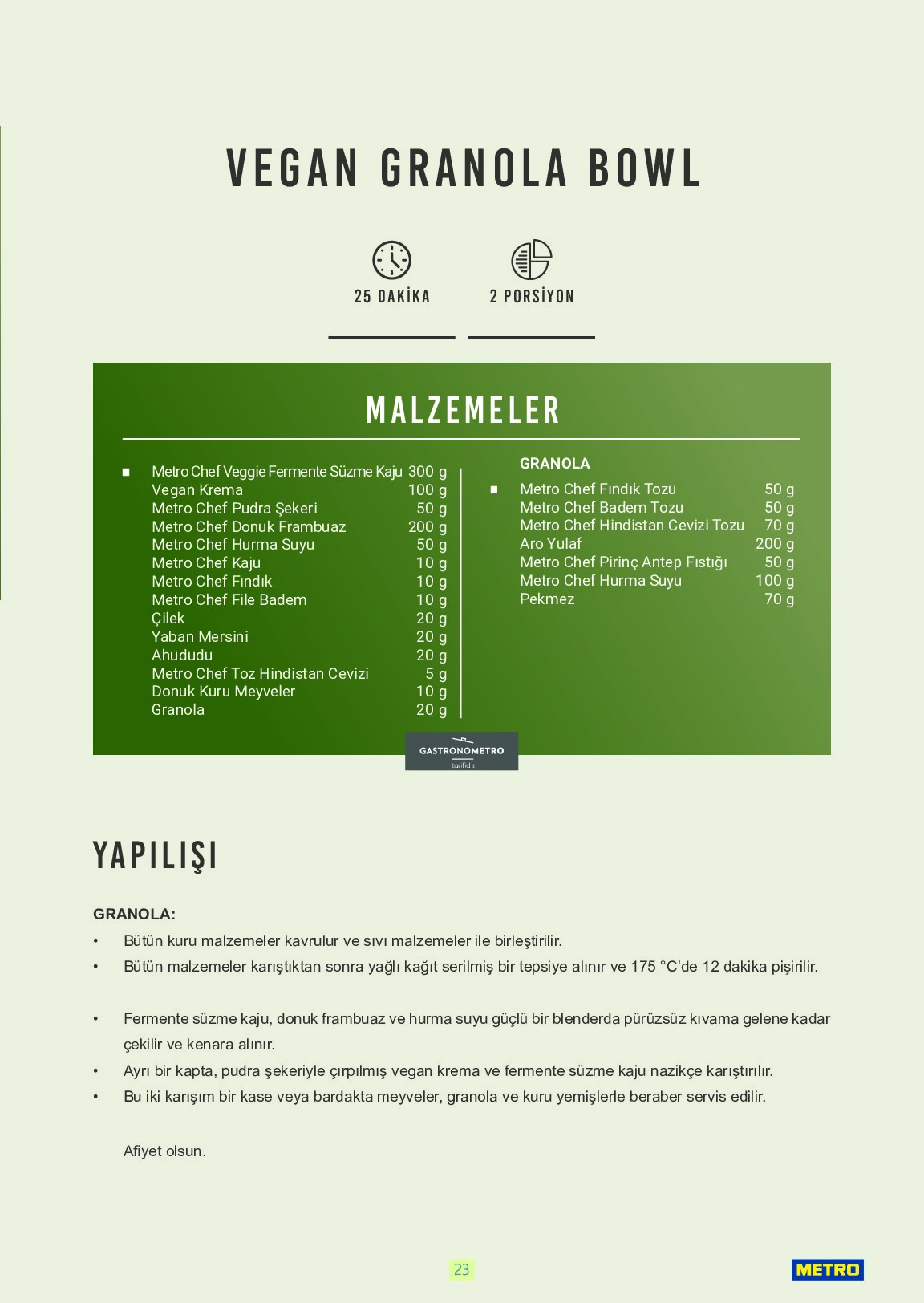 Metro - Bitki Bazlı ve Vegan 2025 - Sayfa 23