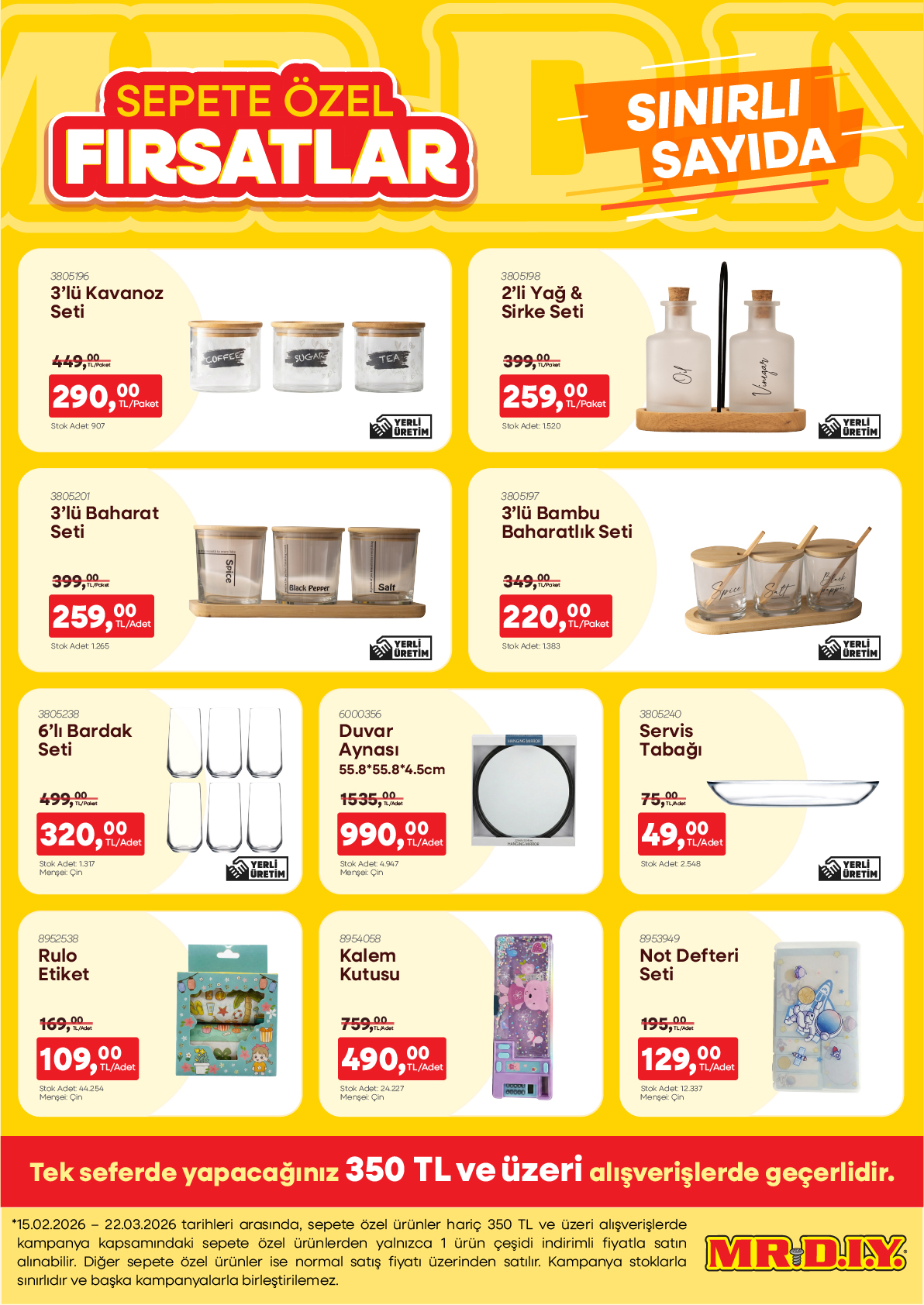 Sepete Özel Fırsatlar