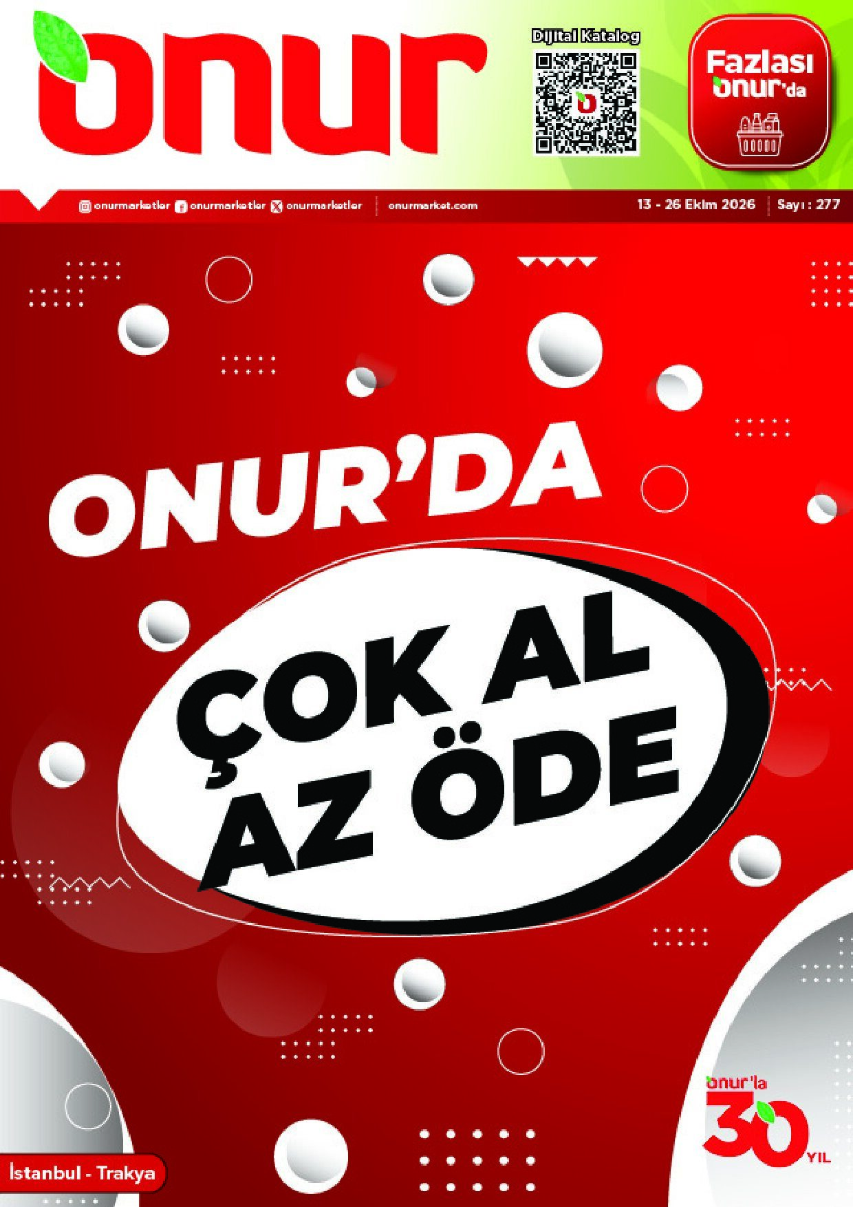 Onur Market Onur'da Çok Al Az Öde (İstanbul) - 13 Ekim 2026 - Sayfa 1