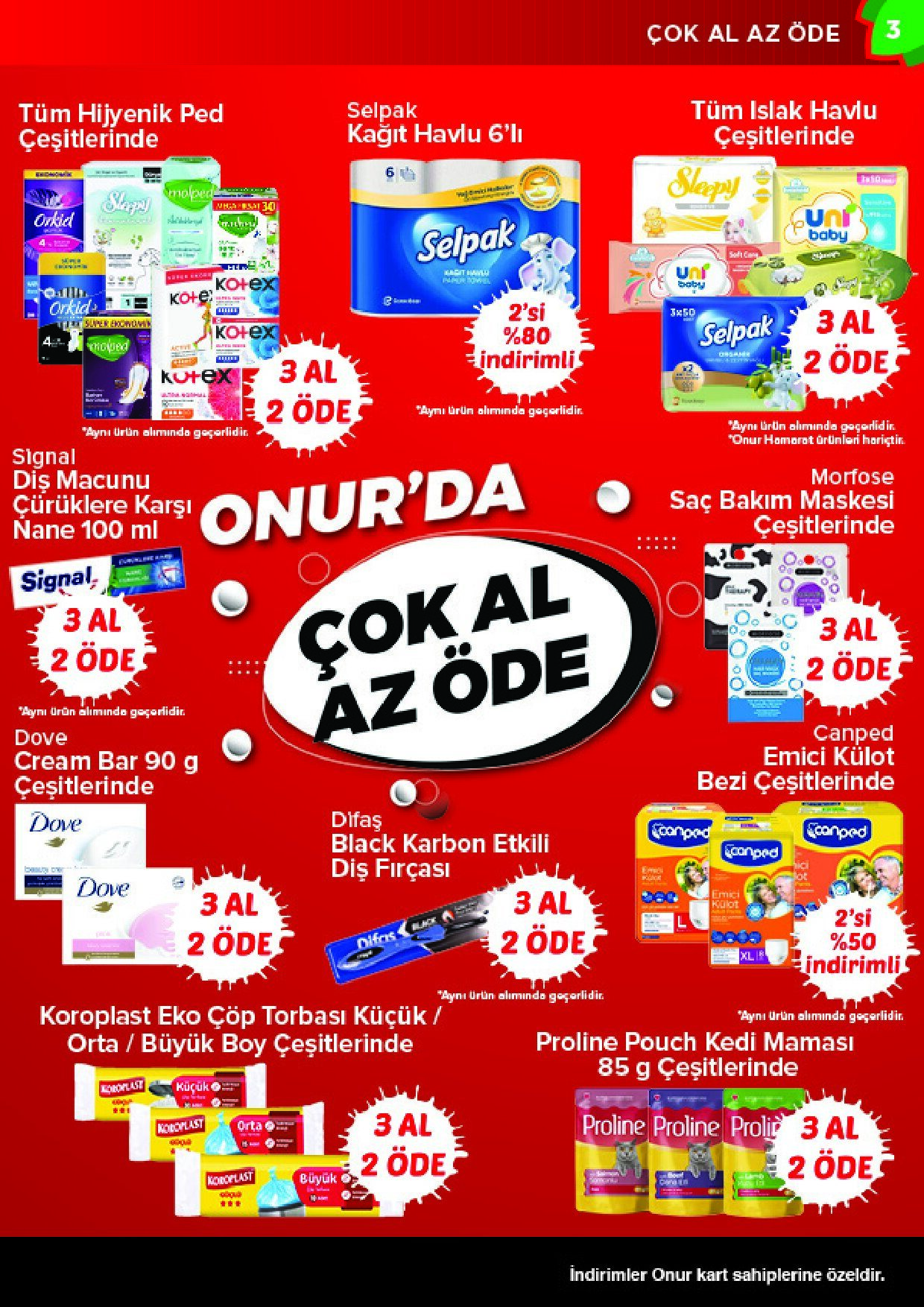 Onur Market Onur'da Çok Al Az Öde (İstanbul) - 13 Ekim 2026 - Sayfa 3