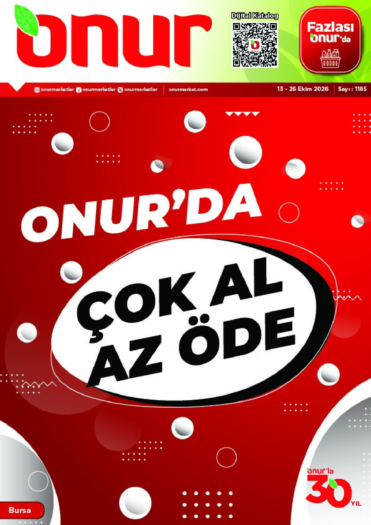 Onur Market Onur'da Çok Al Az Öde (Bursa) - 13 Ekim 2026 - Sayfa 1