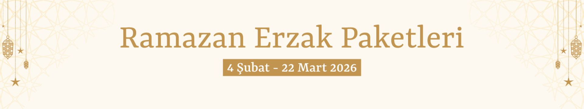 Ramazan Erzak Paketleri
