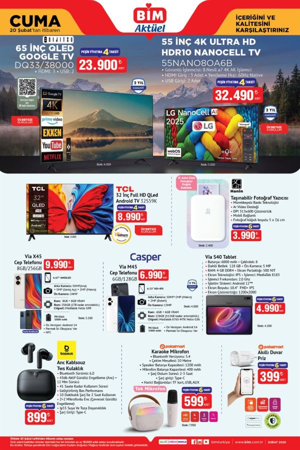 BİM - 20 Şubat Cuma