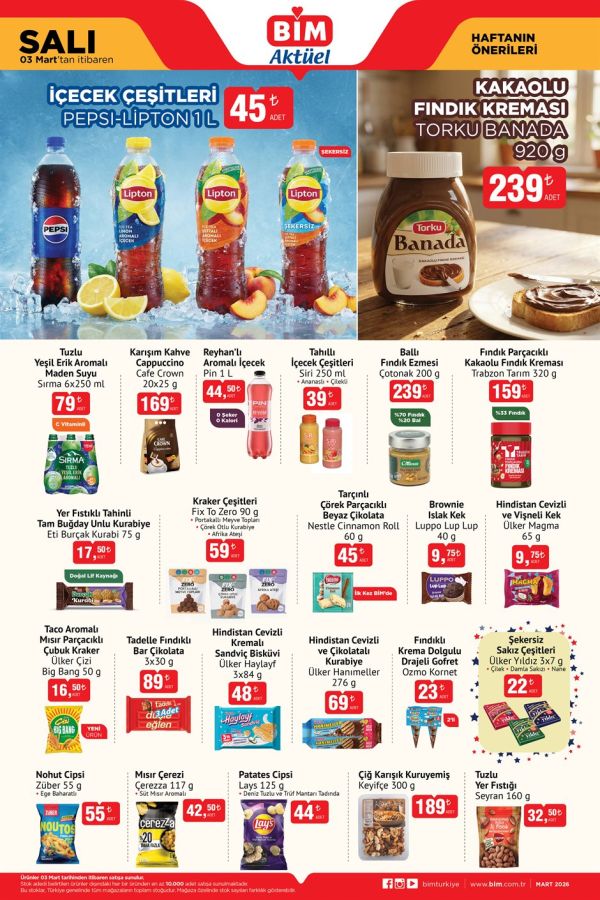 BİM - 03 Mart Salı