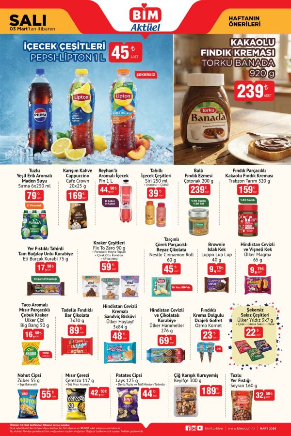 BİM - 03 Mart Salı