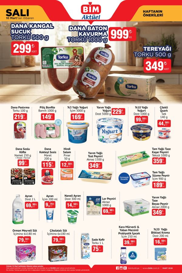 BİM - 10 Mart Salı