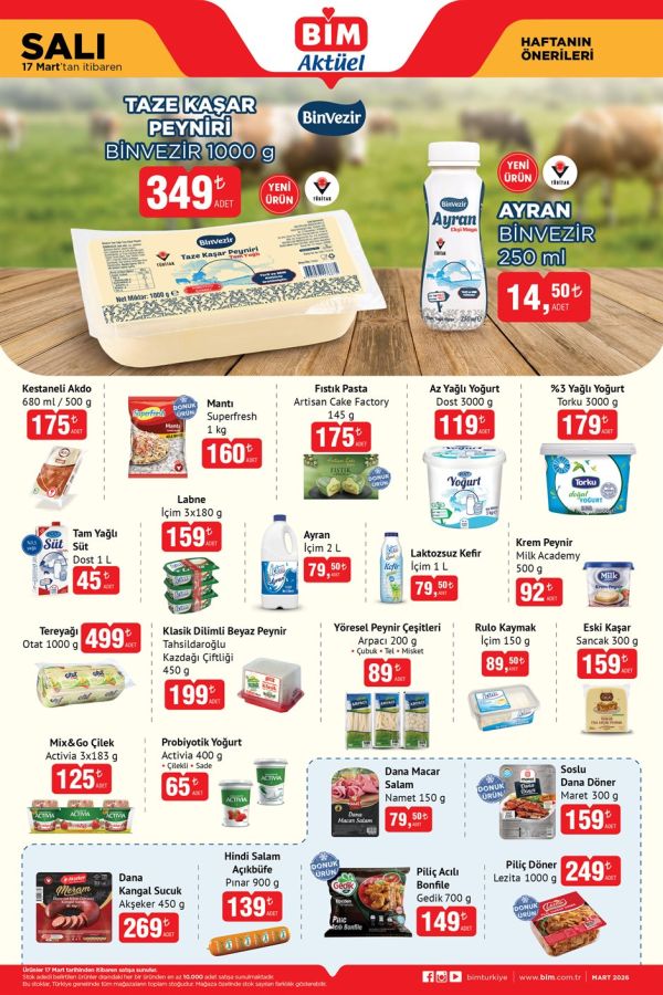 BİM - 17 Mart Salı