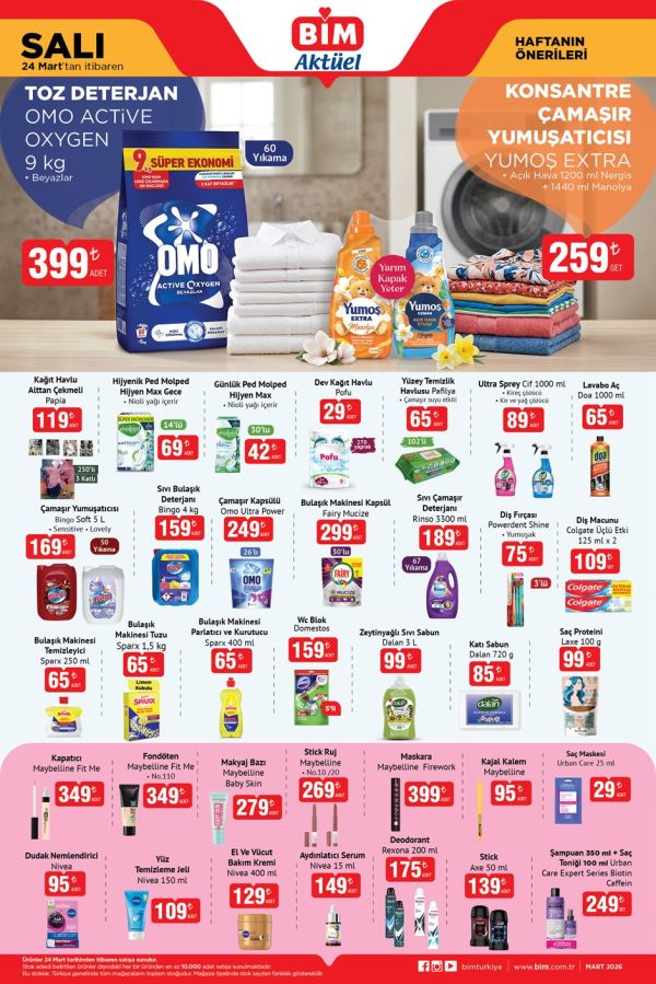 BİM - 24 Mart Salı