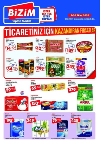 Bizim Toptan Geleneksel Kanal Fırsat Bülteni - 11 Ekim 2026