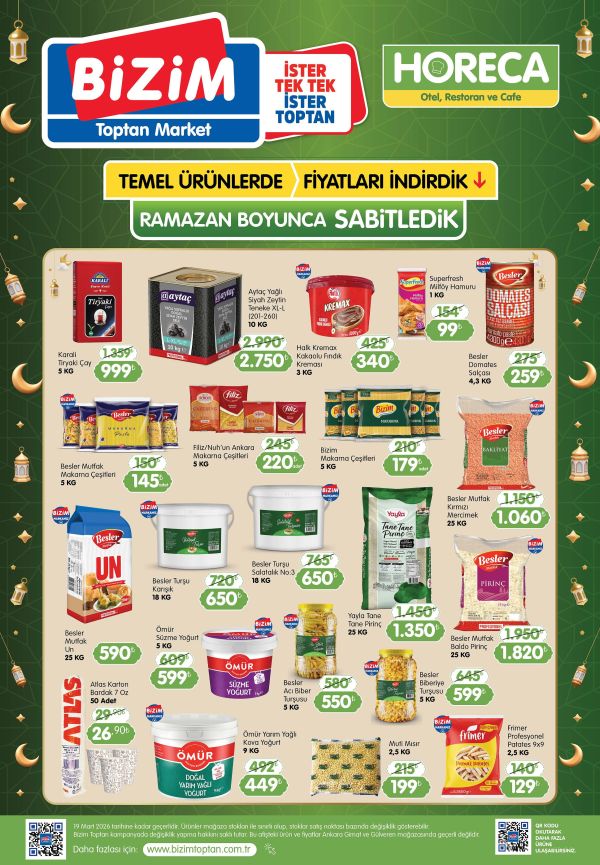 Bizim Toptan - HORECA Kataloğu