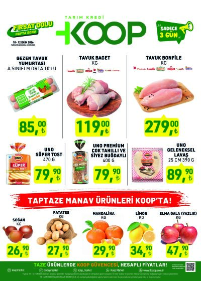 Tarım Kredi Kooperatif Market Bülteni - 10 Ekim 2026