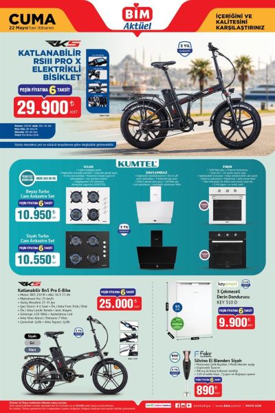 BİM 22 Mayıs'tan İtibaren Aktüel Kataloğu