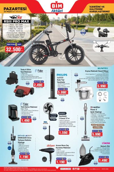 BİM 25 Mayıs'tan İtibaren Aktüel Kataloğu