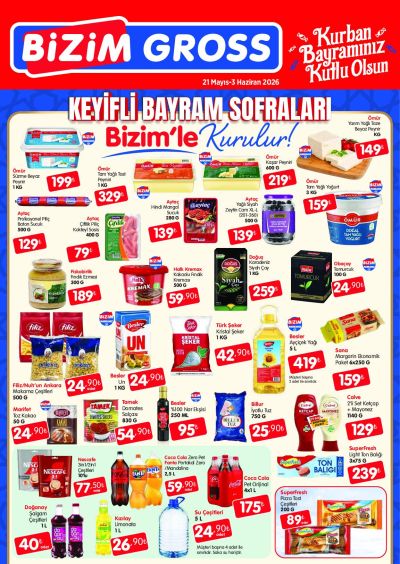 Bizim Toptan 21 Mayıs - 03 Haziran Bizim Gross Kataloğu