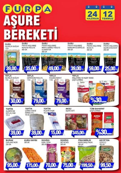Furpa 24 Haziran - 12 Temmuz Aşure Kataloğu