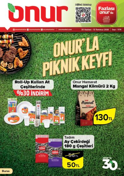 Onur Market 30 Haziran - 13 Temmuz Bursa Genel İnsert