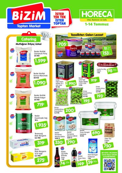 Bizim Toptan 01 Temmuz - 14 Temmuz HORECA Kataloğu